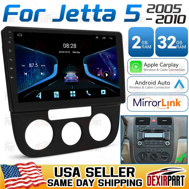 For VW Jetta 5 2005-2010 Android 13 Carplay Car Radio Stereo WIFI BT GPS NAVI