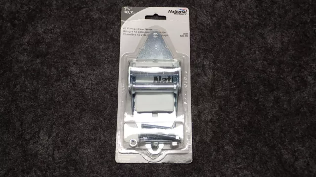 NATIONAL HARDWARE #3 Garage Door Hinge 7-3/8" 14 Gauge V7610 N280-198, NOS