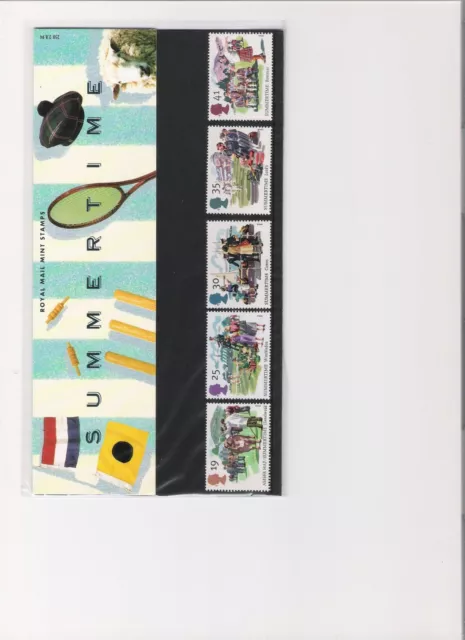 1994 Royal Mail Presentation Pack Four Seasons Summertime Mint Decimal Stamps