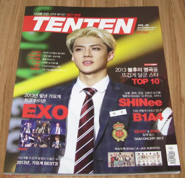 Tenten 10Ten Exo B1A4 Shinee Ukiss My Name Magazine 2013 Dec December New