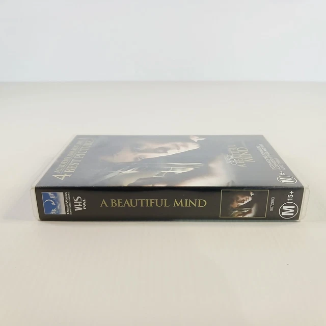 A BEAUTIFUL MIND VHS PAL Ex Rental Blockbuster Russell Crowe 2001 BIG ...