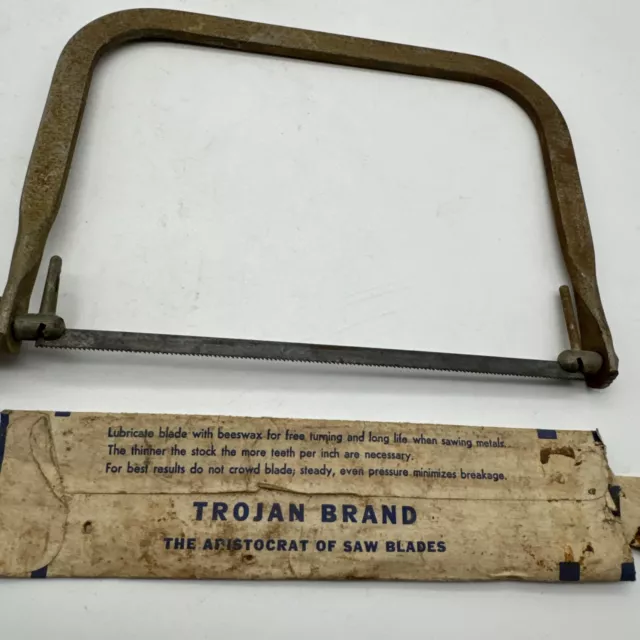 Vintage NO. 10B DISSTON-PORTER Coping Saw w/Wooden Handle  Made in U.S.A 2