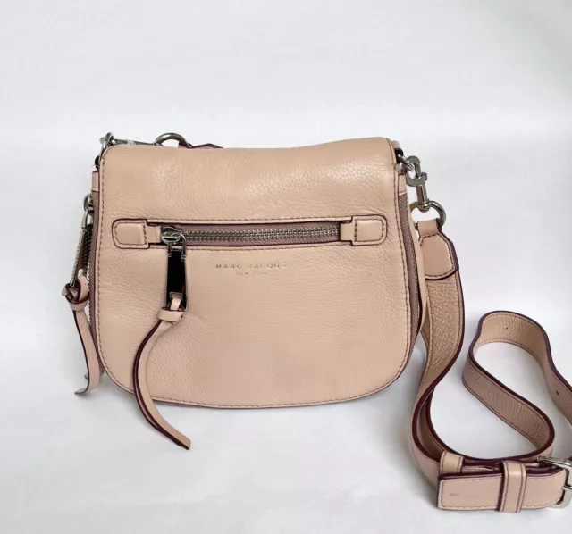 MARC JACOBS Recruit Nomad Saddle Crossbody Bag Blush/Nude