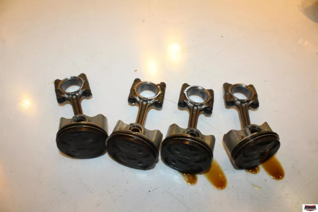 2001 Yamaha YZF R6 Engine Motor Block Pistons Connecting Rods 5mt-11631-00-00