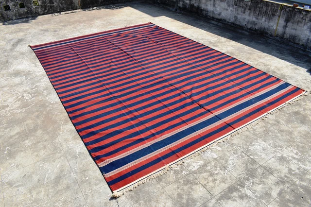 Tapis Chindi tissé à la main Denim Jute 80 x 160 cm Multicolore - TAPIS