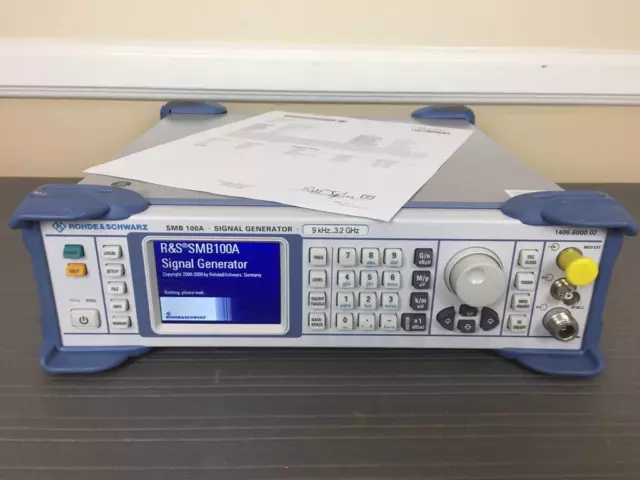 Rohde Schwarz SMB100A 9 kHz - 3.2 GHz Signal Generator w/ Opts B1H/B37/K22/B103