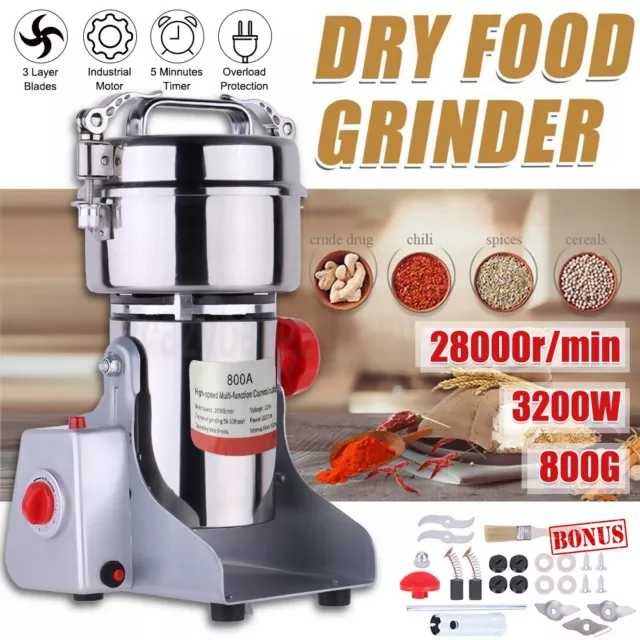 700g Electric Grains Spices Hebals Cereal Dry Food Grinder Mill