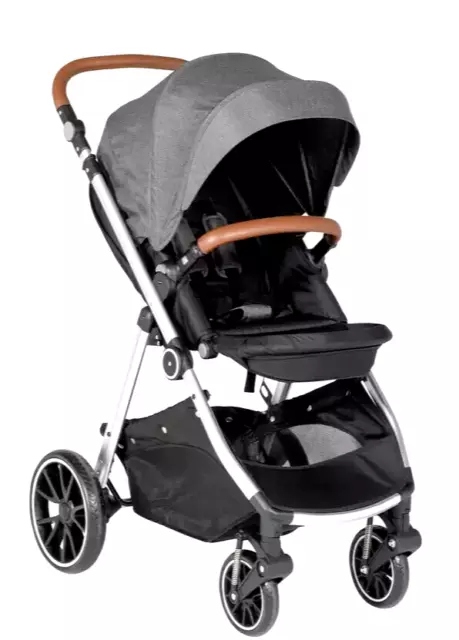 Cuggl Ebenholz Deluxe Kinderwagen faltbar Kinderwagen Baby Geburt - 36 Monate 15,kg