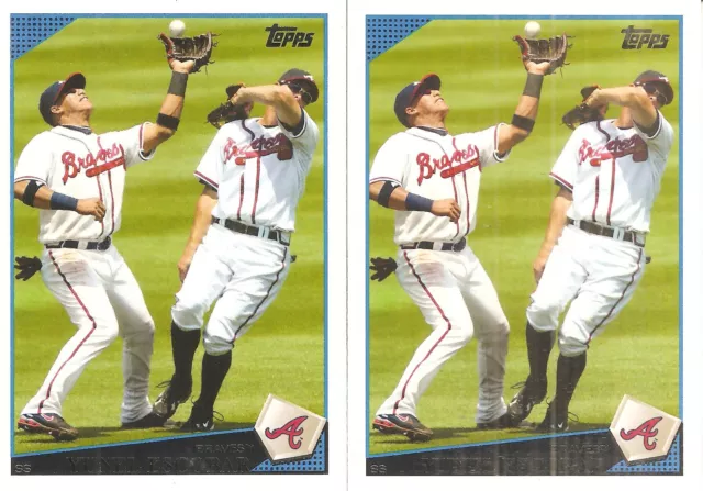 2 Card Baseball Card Lot Of Yunel Escobar 697