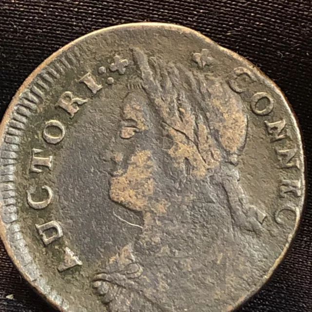 1787 connecticut colonial copper Miller 19-g.4 R-3 Rare Early Die State