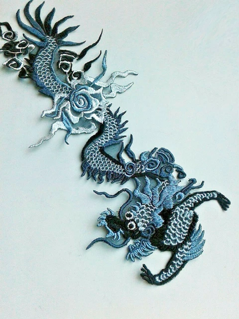 Grand écusson Brodé Ailes D'ange Artisanal D'Ukraine - À Coudre, Neuf