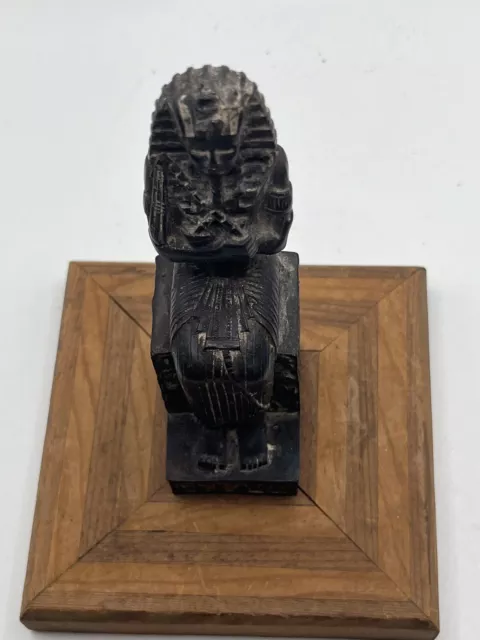 Ancient Egyptian Faeince Ushabti  Shabti  Seated Ramesses II  1279-1213 BC 3