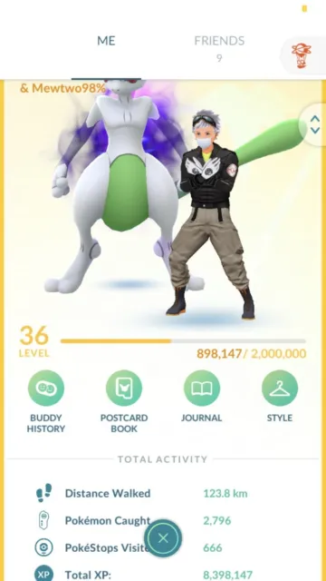 Pokémon Go LVL 36 | 223 Shinies 13 Shiny Legendaries 36 Shiny Costume