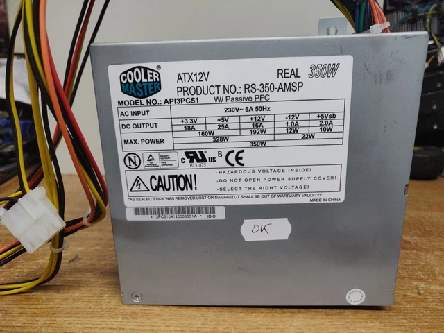 Alimentation PC Advance Psiv-400-2 – 300W, 4 Molex, 20 Broches, Testée
