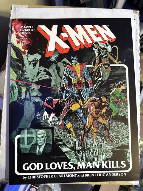 **Marvel Graphic Novel #5 - 1ST PRINT  X-MEN God Loves Man Kills - 1982 KEY