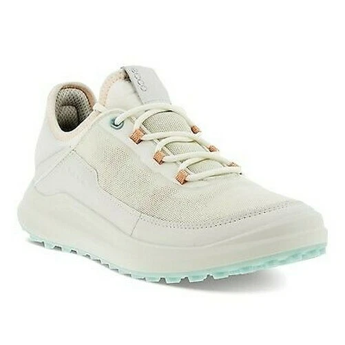 Ecco Core Femmes Chaussures de Golf Blanc / Pêche Nectar Mesh