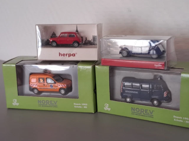 LOT DE 4 Voitures Norev 1/43 Sans Boite EUR 35,00 - PicClick FR