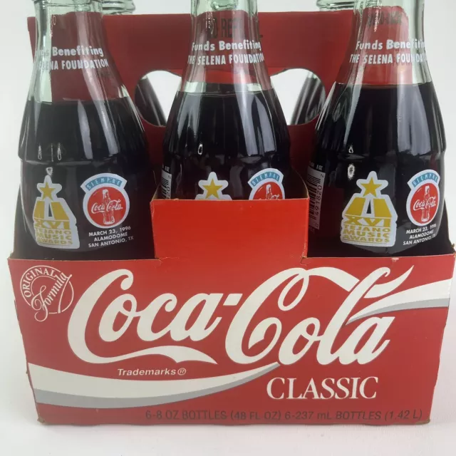 Coca Cola Classic 1996 XVI Tejano Music Award 6 Pack Selena Foundation