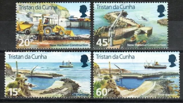 Tristan da Cunha Stamp 580-583  - New Harbor on Tristan da Cunha