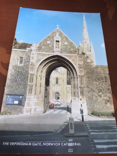 Erpingham Gate Norwich Kathedrale. Norfolk 1970/80er Jahre Postkarte