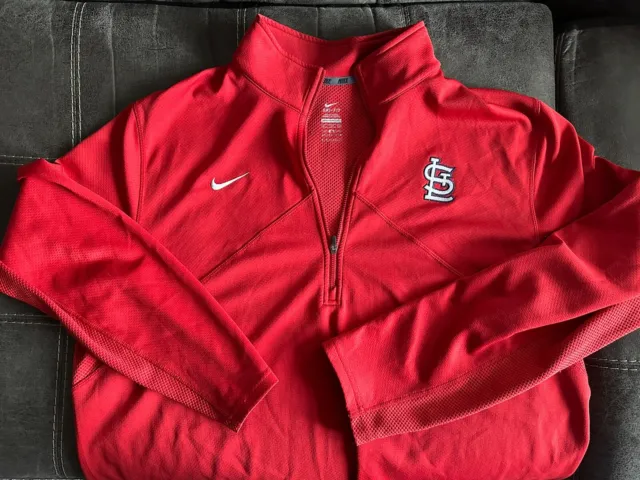 Nike St. Louis Cardinals Men’s 1/4 Zip Pullover XXL