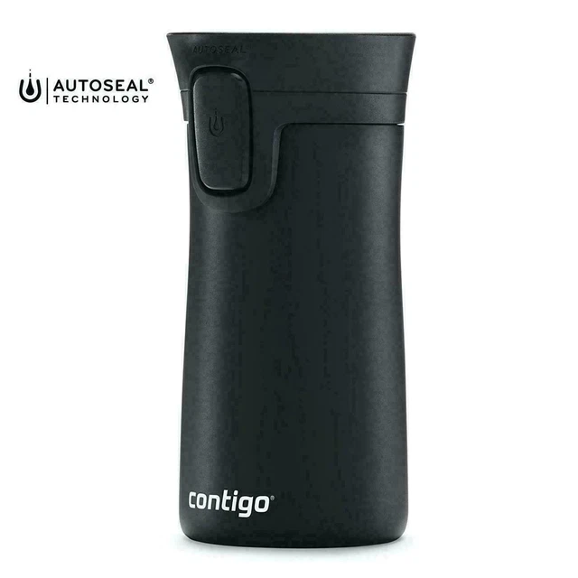 Contigo Pinnacle AutoSeal Travel Mug Vacuum Insulated Flask, 300ml - Matte Black