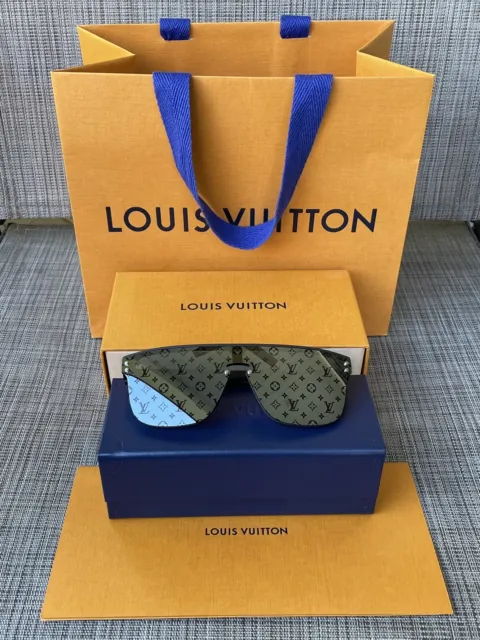 AUTHENTIC LOUIS VUITTON LV Waimea E Monogram Black Sunglasses $450.00 -  PicClick