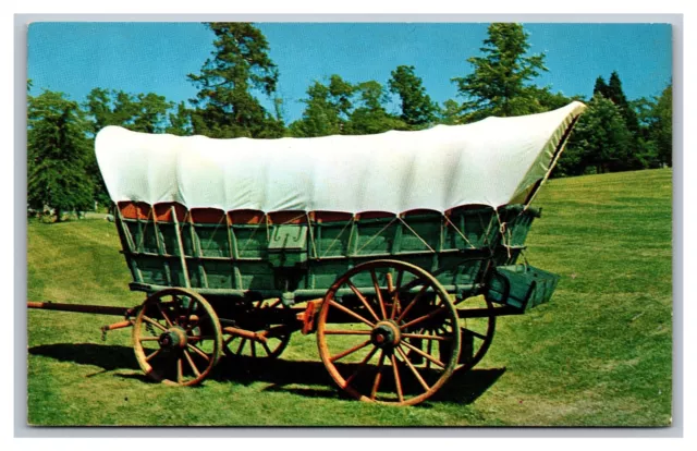 Luray Caverns VA 1755 Conestoga Wagon Car & Carriage Caravan Chrome Postcard