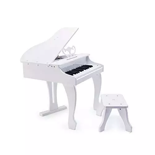 Deluxe grand piano for children (white) with gift