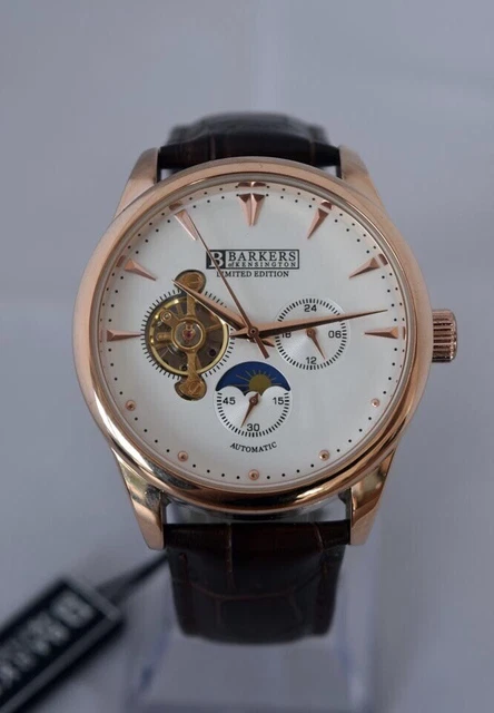 Montre-bracelet Barkers Of Kensington, Neuve Avec étiquettes, Taille King, Métal Noir
