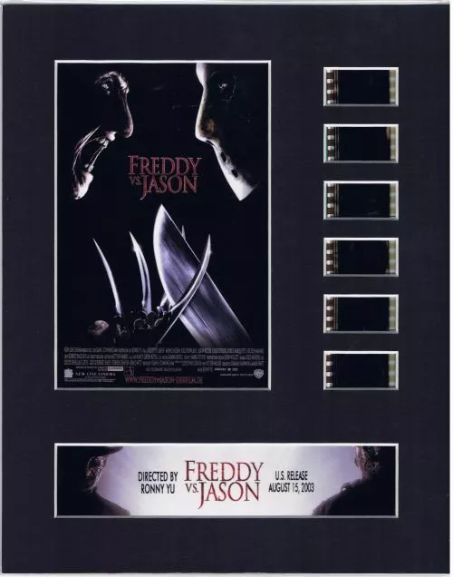 Freddy vs Jason (2003) Authentic 35mm Movie Film Cell 8x10 Matted Display - COA