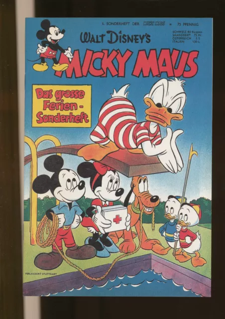 Micky Maus  Sonderheft  Nr.  5  Micky Maus  Ferien-Sonderheft  Nachdruck Ehapa
