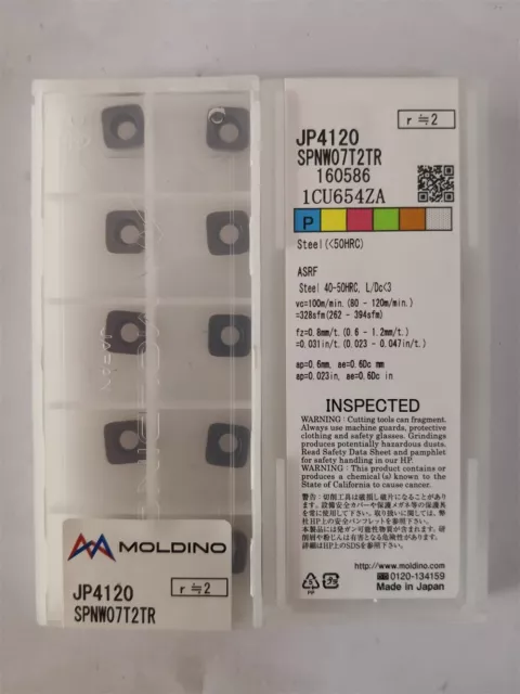 HITACHI SPNW07T2TR JP4120 Milling blade Carbide inserts 10Pcs