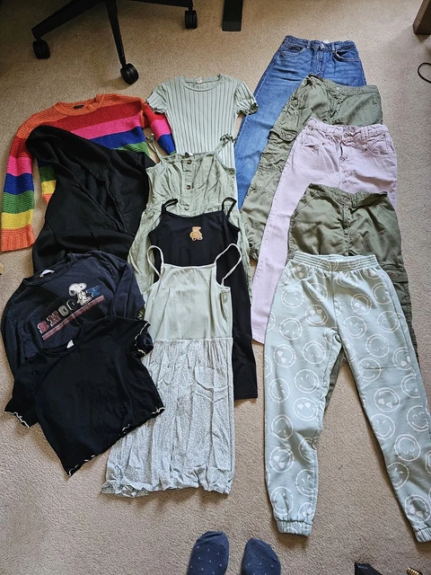 Enorme pacchetto clohting per ragazze inc ZARA / H&M / NEXT adatto età 11-12