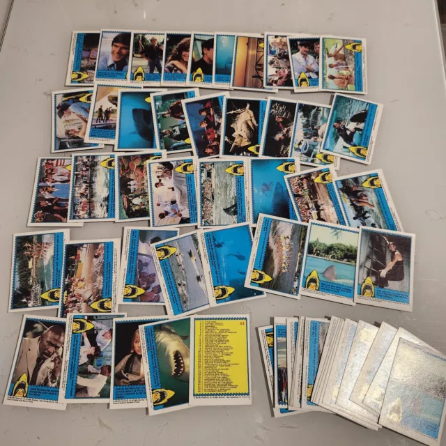 Vintage Lot of Jaws 3D Movie Trading Cards Incomplete Set Duplicates SEE DETAILS