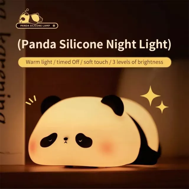 Cute LED Night Light Touch Sensor Cartoon Kids Night Light Silicon Bedside Decor