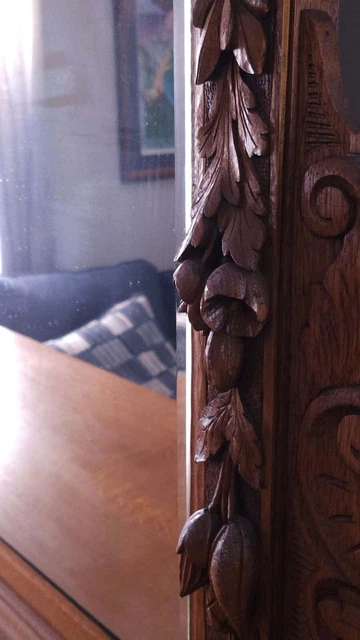 1880s Americana Carved Antique Sideboard