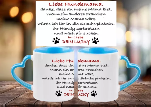 Liebe Hundemama Tasse ein tolles Geschenk für alle Hunde Liebhaber süßer hund 2