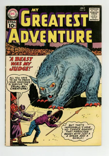 My Greatest Adventure #57 4.0 Dick Dillin Art Ow Pages 1961