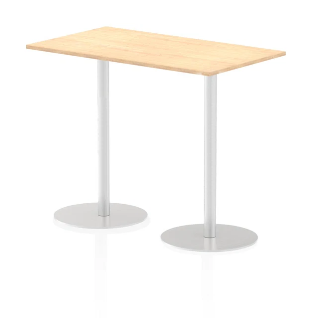 Dynamic Italia 1400 X 800Mm Poseur Rectangular Table Maple Top 1145Mm High Leg I