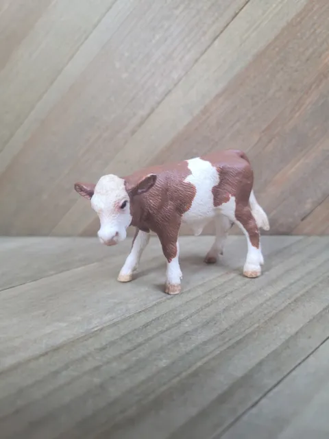 Schleich Cow Calf Brown Baby Foal Farm Animal Learning Realistic Figure German