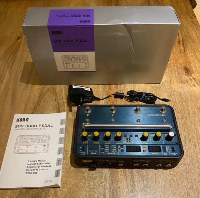 KORG SDD-3000 Programmable Digital Delay Pedal Guitar Bass Effects