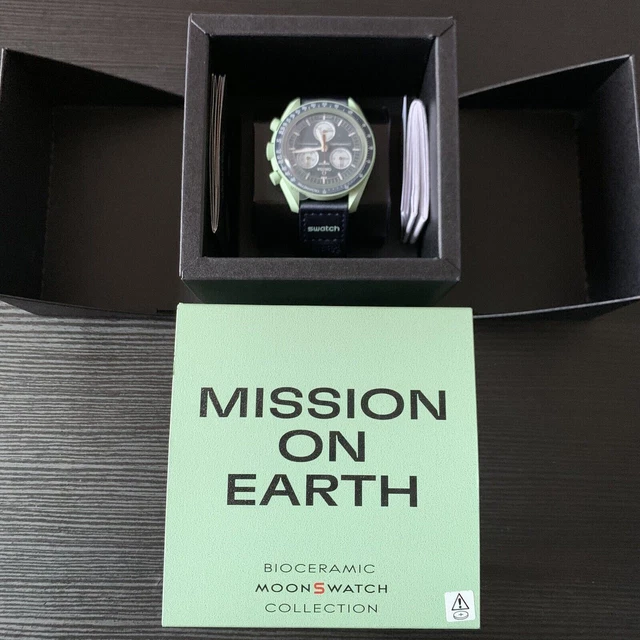 SWATCH X OMEGA Bioceramic Moonswatch Mission To Earth Brand New Fast