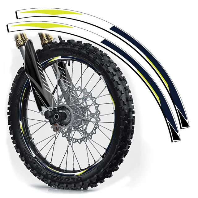 12 & 14 Inch Dirt Bike Cerchi Protezioni Ruota Decal Pellicola Grafiche Moto