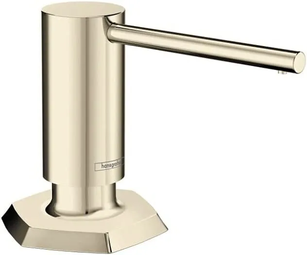 Hansgrohe 04857830 Locarno Deck Mounted Soap Dispenser in Polished Nickel New!