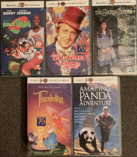 WARNER  BROS, FAMILY ENTERTAINMENT (VARIOUS)-VHS VIDEO BUNDLE (5 X Tapes)
