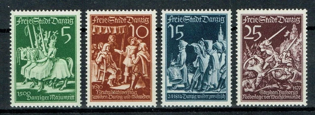 Freie Stadt Danzig,Tag der Briefmarke, Minr 302 - 305 , ungebr  Falz  Lot 106