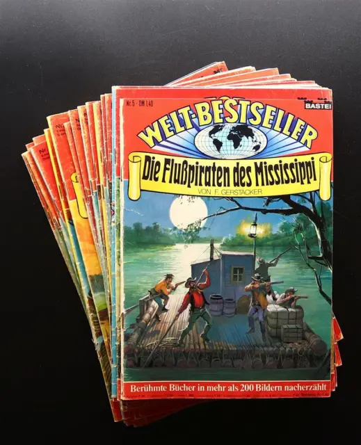 Auswahl: Bastei Comic Heft Welt-Bestseller Nr. 5-48, 1977-1978 original