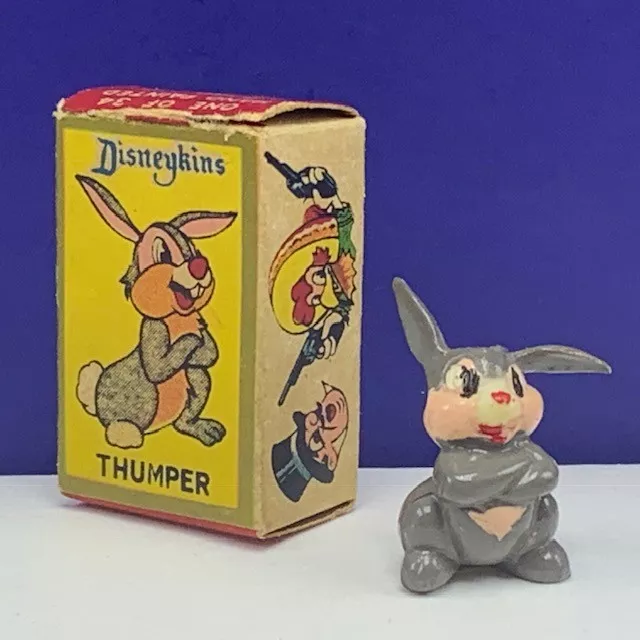 Louis Marx Disneykins vintage walt disney toy figurine box 1960s Bambi Thumper