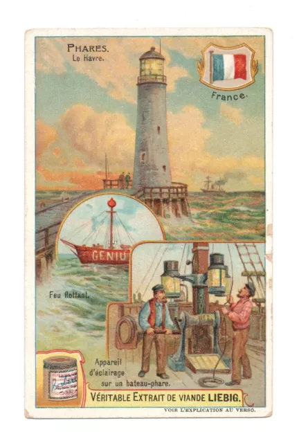 Chromo Liebig. Fari. Francia Il Havre